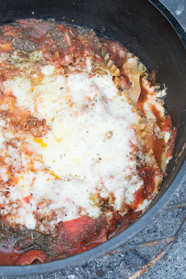 Dutch Oven Lasagna