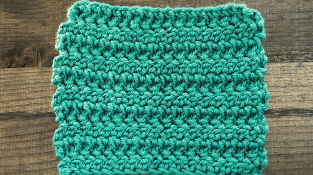 Learn the Herringbone Double Crochet Stitch Left-Handed Tutorial