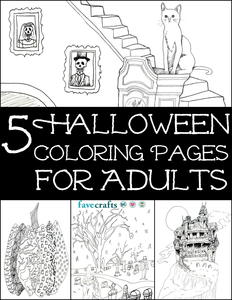 Haunted House Coloring Page | FaveCrafts.com Haunted House Coloring Page | FaveCrafts.com