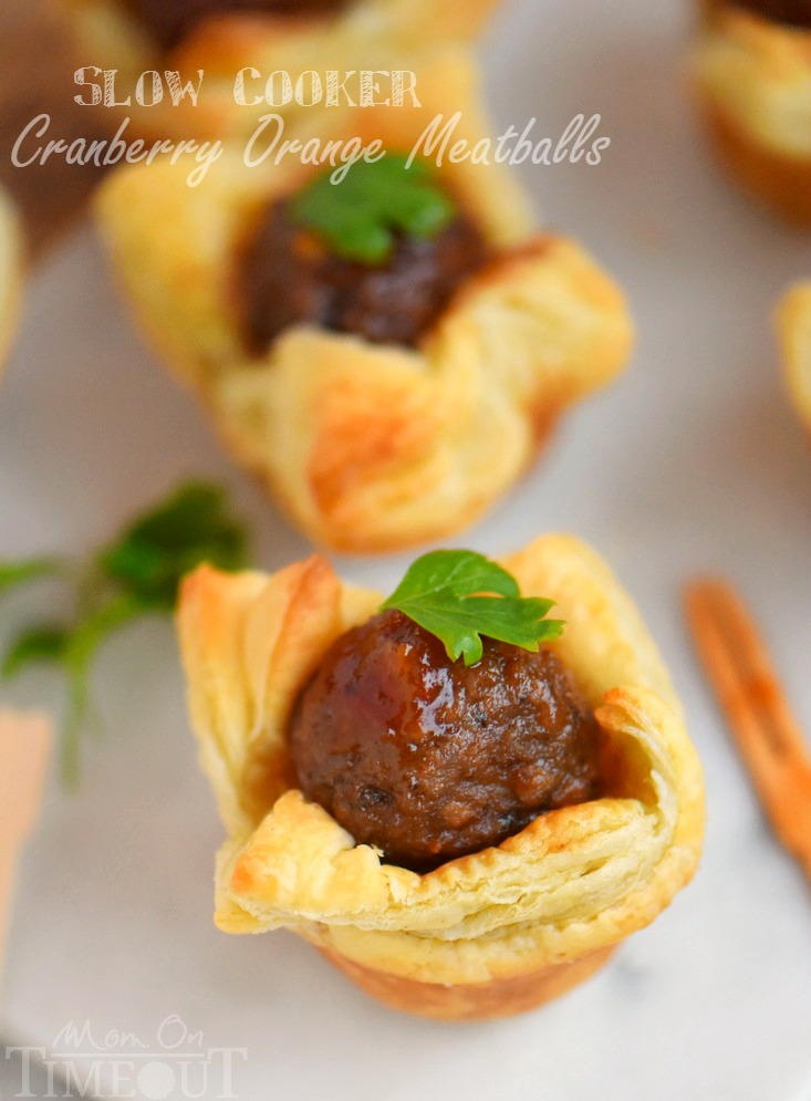 Slow Cooker Cranberry Orange Meatballs | AllFreeSlowCookerRecipes.com