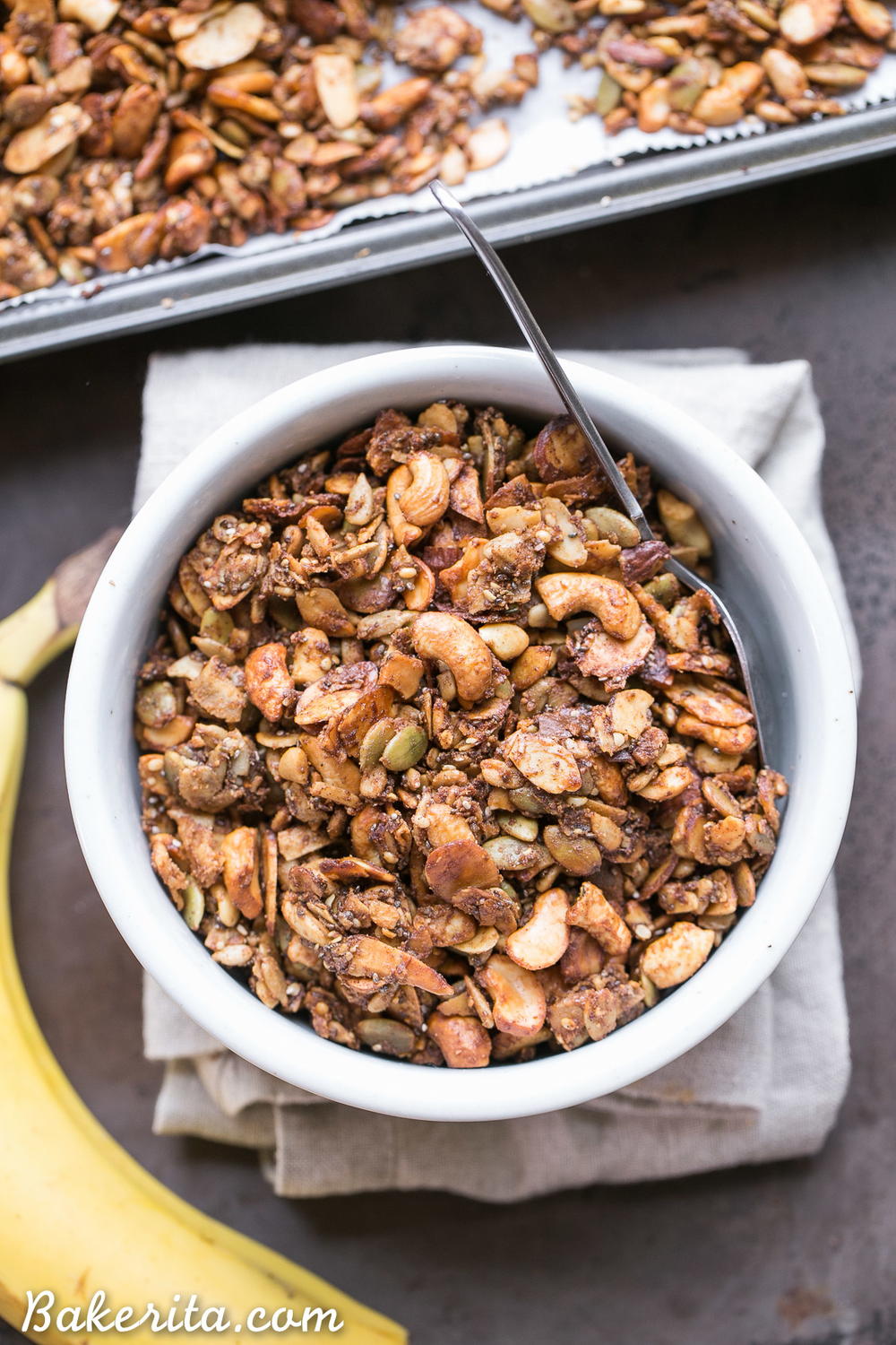 Banana Almond Butter Grain Free Granola
