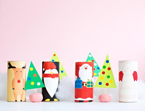 Easy Christmas Toilet Paper Roll Crafts Easy Christmas Toilet Paper Roll Crafts