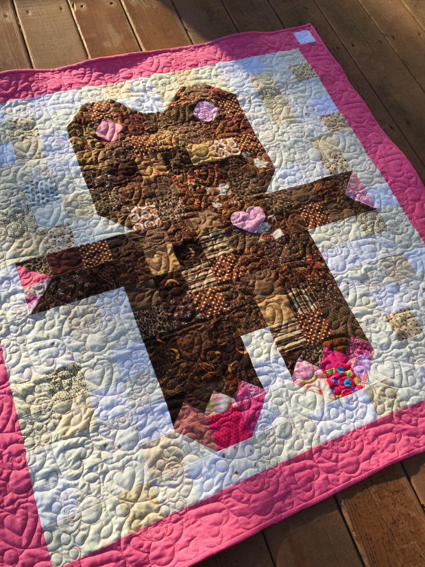 Roly Poly Teddy Bear Quilt | FaveQuilts.com