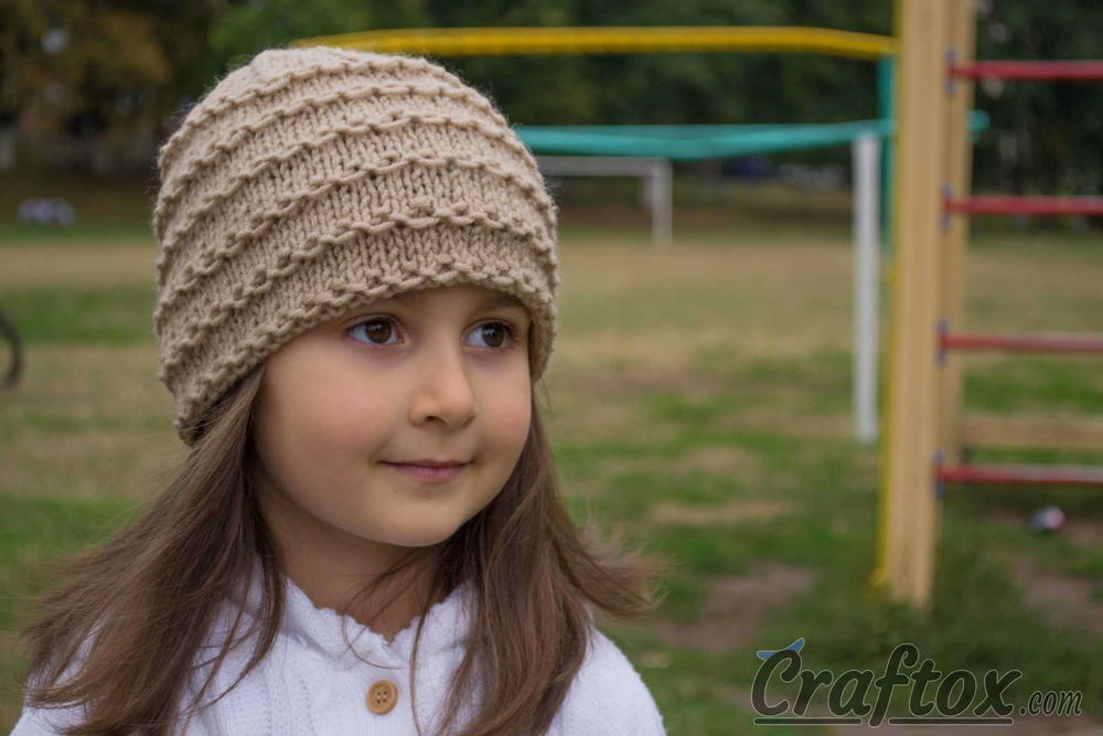 Chain Link Knit Hat Pattern | AllFreeKnitting.com