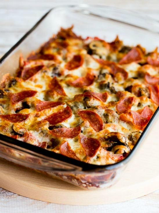 Low Carb Deconstructed Pizza Casserole | FaveGlutenFreeRecipes.com