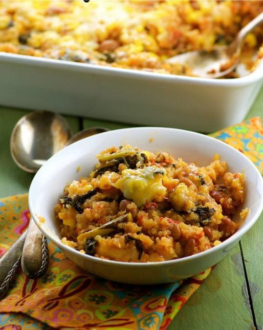 Cheesy Vegan Quinoa Bake