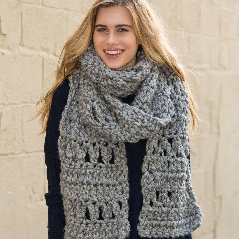 Foggy Crochet Super Scarf | AllFreeCrochet.com