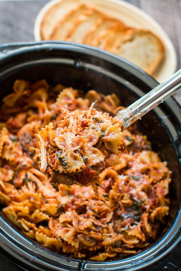 Slow Cooker Chicken Bacon Pasta | AllFreeSlowCookerRecipes.com