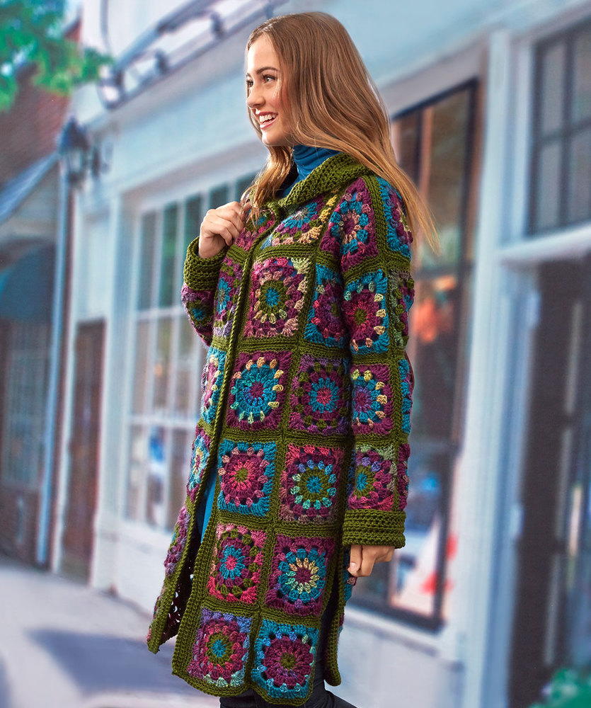 30 cozy crochet cardigan patterns to keep you warm Vintage Blooms Crochet Coatigan | AllFreeCrochet.com
