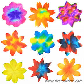 Colorful Coffee Filter Flowers Colorful Coffee Filter Flowers