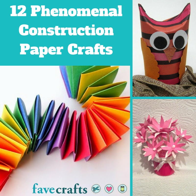 12 Phenomenal Construction Paper Crafts | FaveCrafts.com