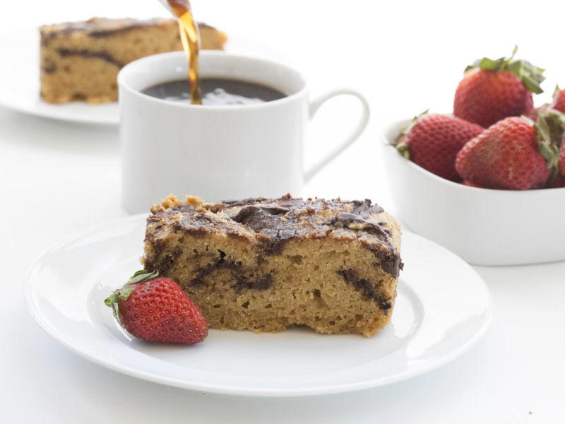 Slow Cooker Peanut Butter Chocolate Swirl Cake