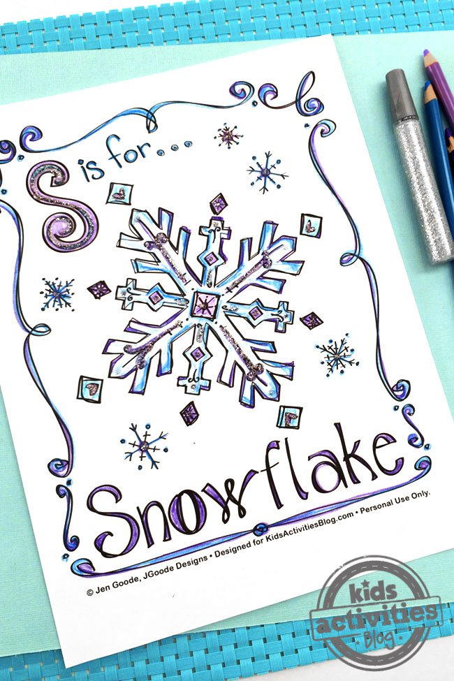 Snowflake Coloring Page | FaveCrafts.com