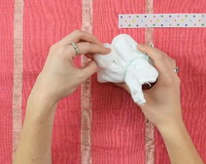 How to Make a Washcloth Bunny | AllFreeHolidayCrafts.com