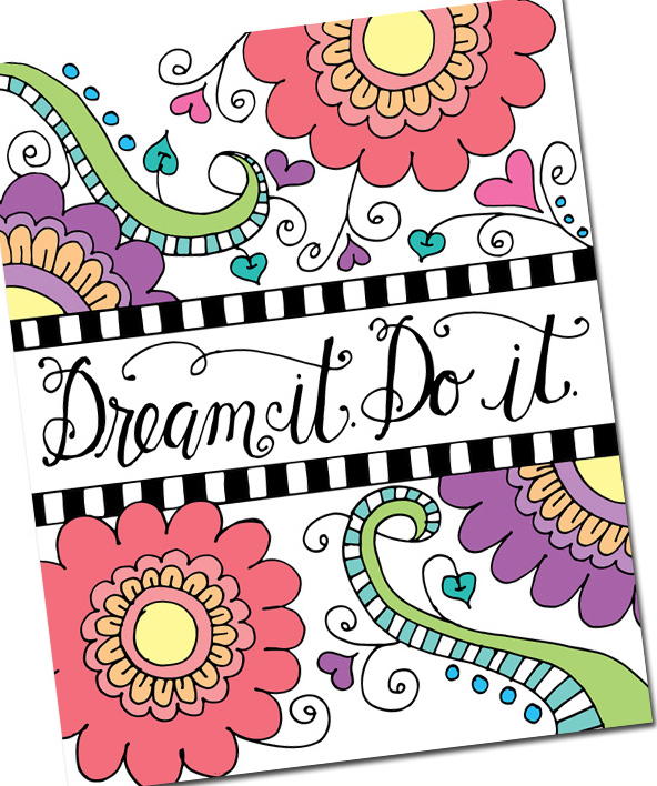 Dream It Coloring Page | FaveCrafts.com