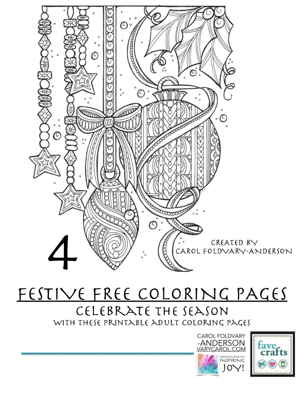 Celestial Angel of Peace Coloring Page 4 Festive Holiday Coloring Pages for Adults