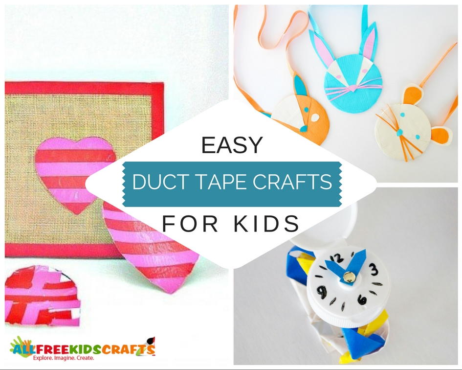 Nice Duct Tape Craft Ideas For Kids Part - 11: What To Make With Duct Tape: 90 Easy Duct Tape Crafts For Kids | AllFreeKidsCrafts.com