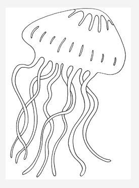 Giant Jellyfish Coloring Page | FaveCrafts.com