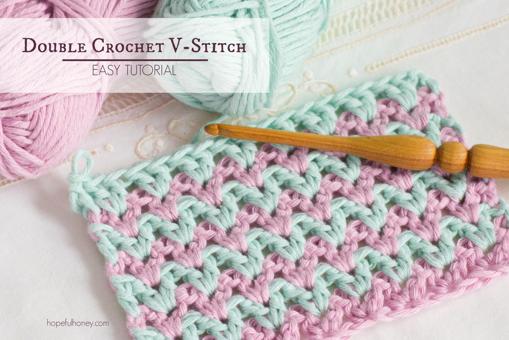 Crochet The Double Crochet V Stitch | AllFreeCrochet.com