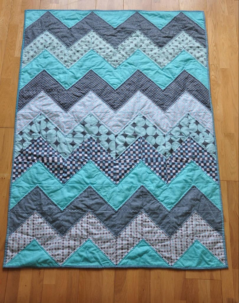 Baby Blue Chevron Quilt Tutorial FaveQuilts baby-blue-chevron-quilt-tutorial-favequilts
