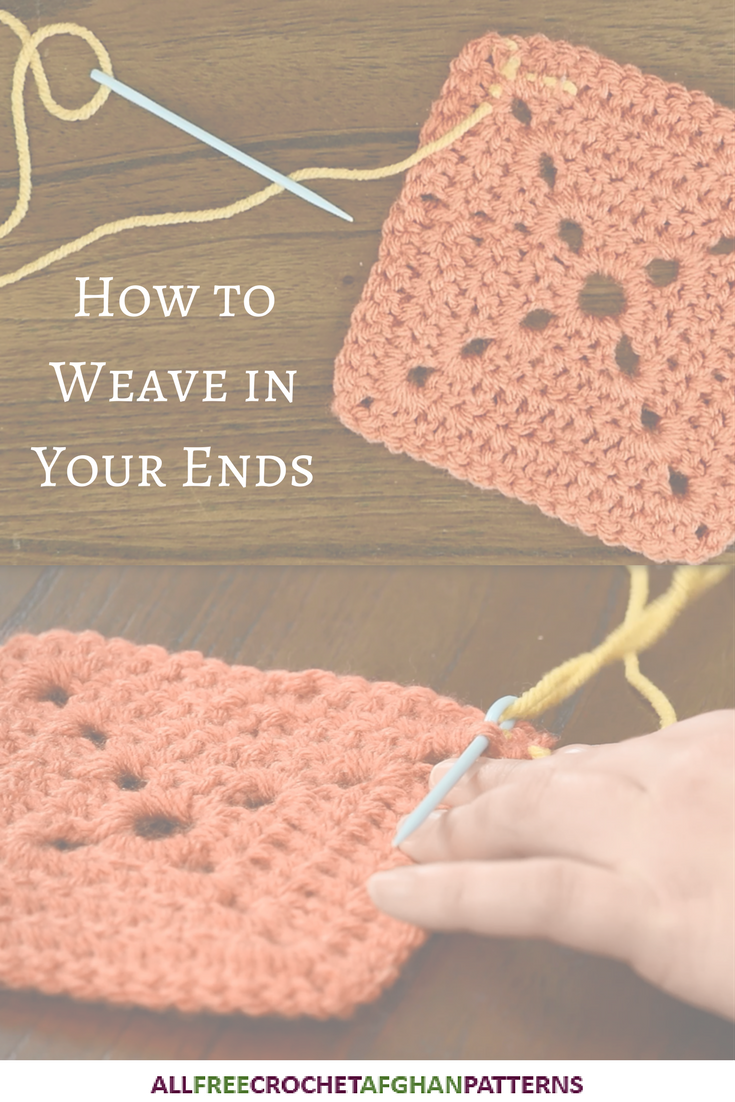 How to Weave in Ends (Crochet) | AllFreeCrochetAfghanPatterns.com