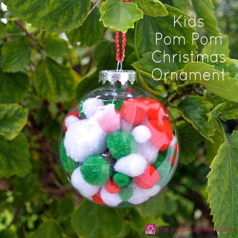 Kids Pom Pom Christmas Ornament | AllFreeChristmasCrafts.com