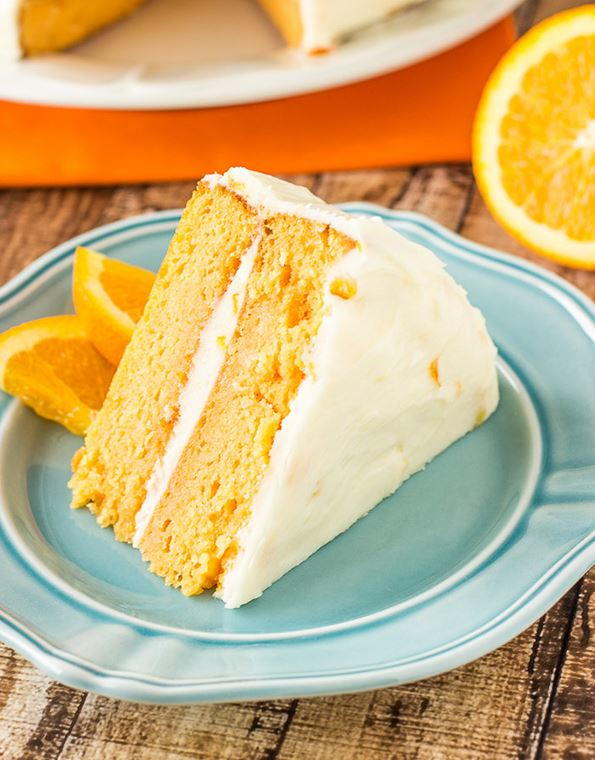 Orange Creamsicle Cake | TheBestDessertRecipes.com