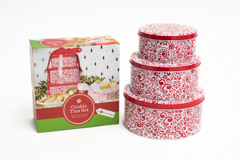 Beautiful Decorative Cookie Tins Set Giveaway