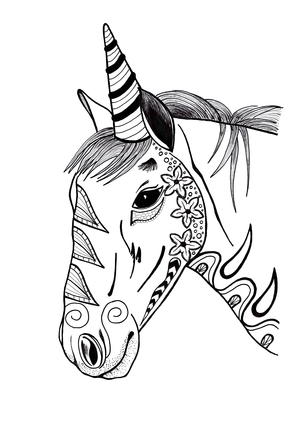 Unicorn Coloring Page (PDF Download) | FaveCrafts.com Unicorn Coloring Page (PDF Download) | FaveCrafts.com