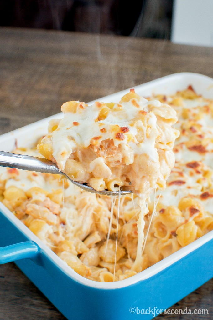 5Ingredient Buffalo Chicken Pasta Bake