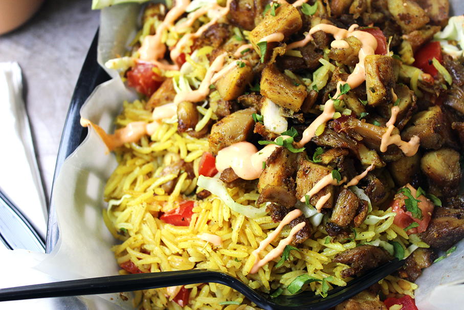 New York Food Cart Style Halal Chicken and Rice | AllFreeCopycatRecipes.com