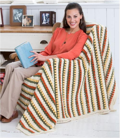 Tulip Lane Crochet Afghan Pattern | AllFreeCrochetAfghanPatterns.com