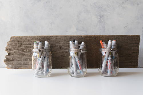 DIY Mason Jar Organizer