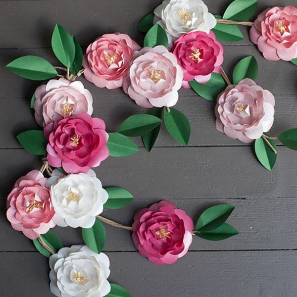 Camellia Diy Paper Flowers 