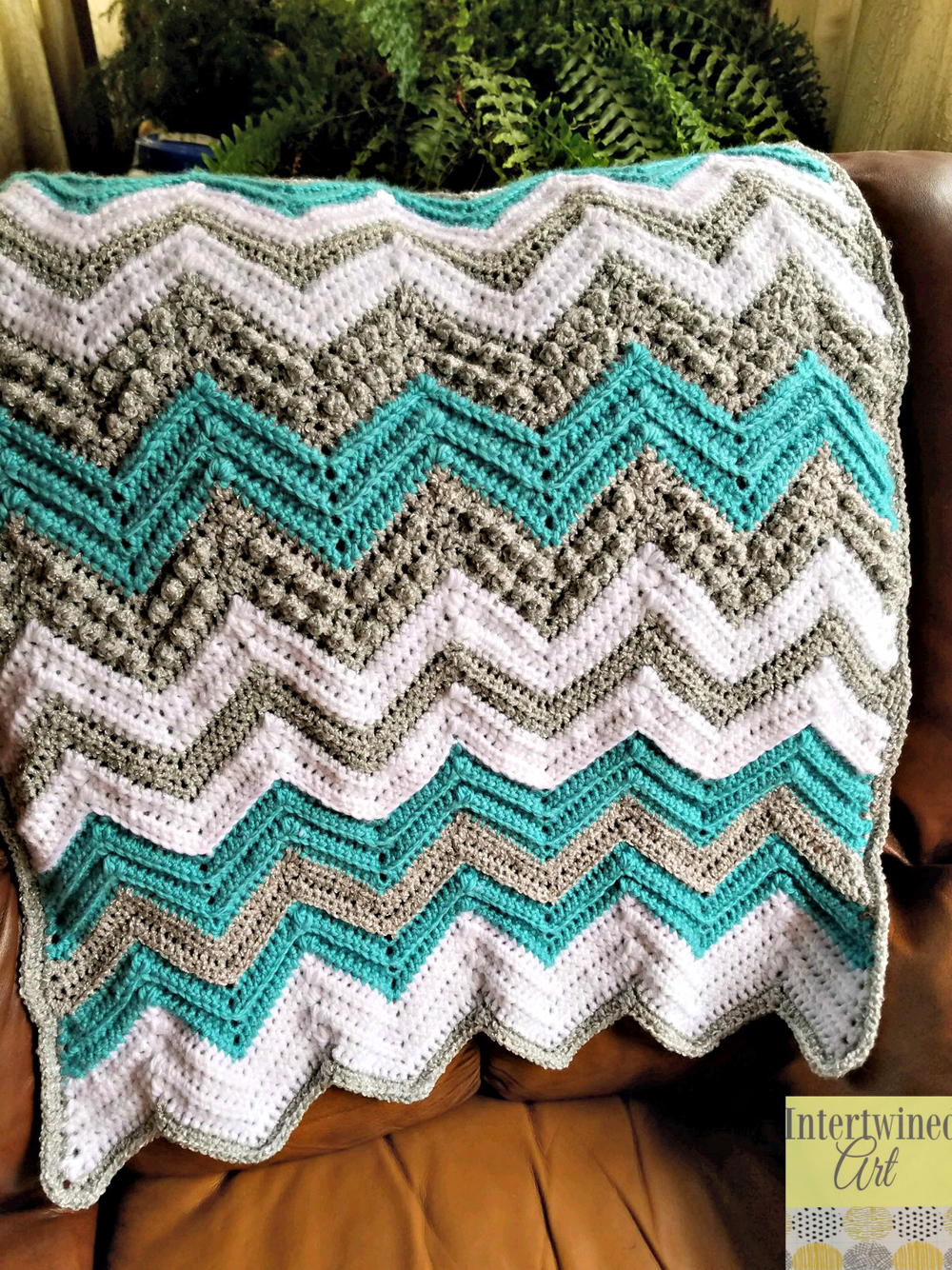 Tons of Texture Chevron Baby Blanket | AllFreeCrochet.com