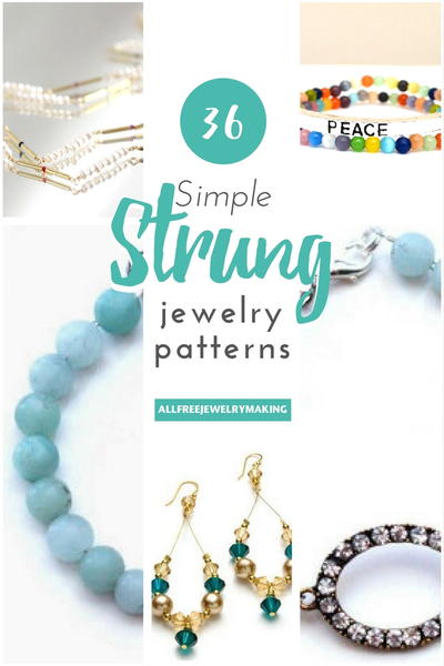 36 Simple Strung Jewelry Patterns | AllFreeJewelryMaking.com