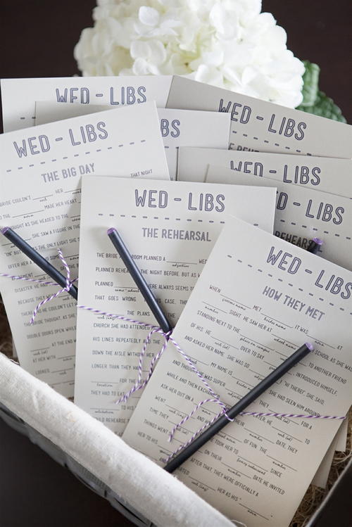 Wedding Mad Libs Printable | AllFreeDIYWeddings.com