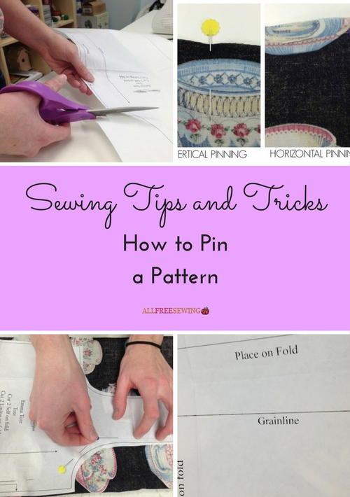 Sewing Tips and Tricks: How to Pin a Pattern | AllFreeSewing.com