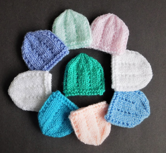 Dainty MicroPreemie Hat Patterns