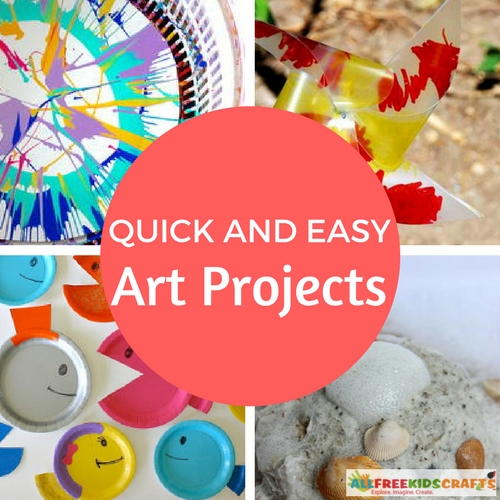 50 Quick And Easy Art Projects + Other Boredom Busters ...