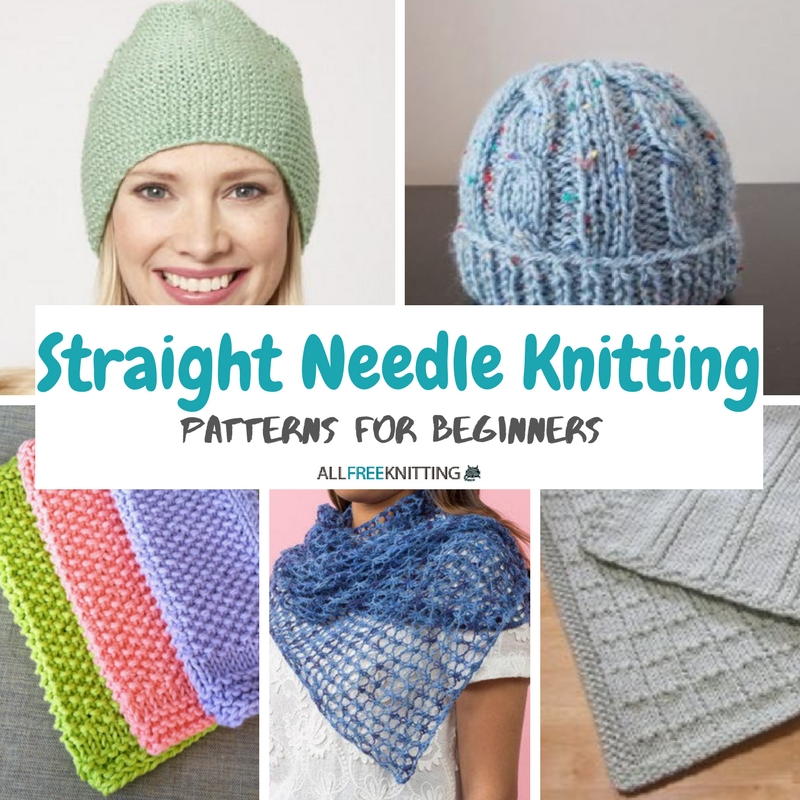 24 Straight Needle Knitting Patterns for Beginners