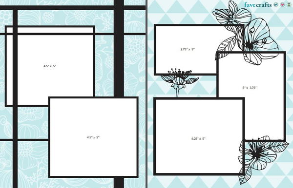 Scrapbook Layout Ideas: 5 Scrapbook Templates to Inspire | FaveCrafts.com