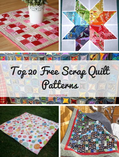 Top 20 Free Scrap Quilt Patterns Top 20 Free Scrap Quilt Patterns