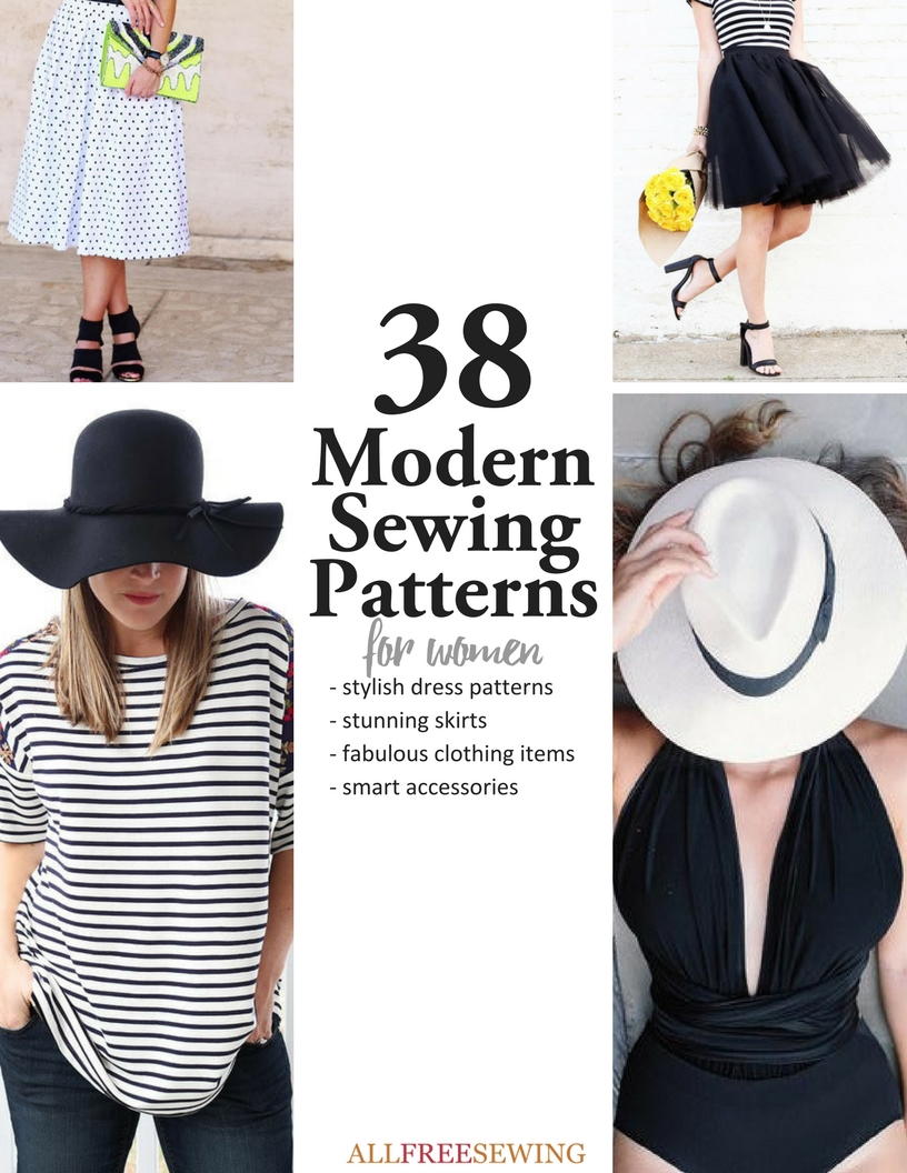 38 Trendy & Modern Sewing Patterns for Women
