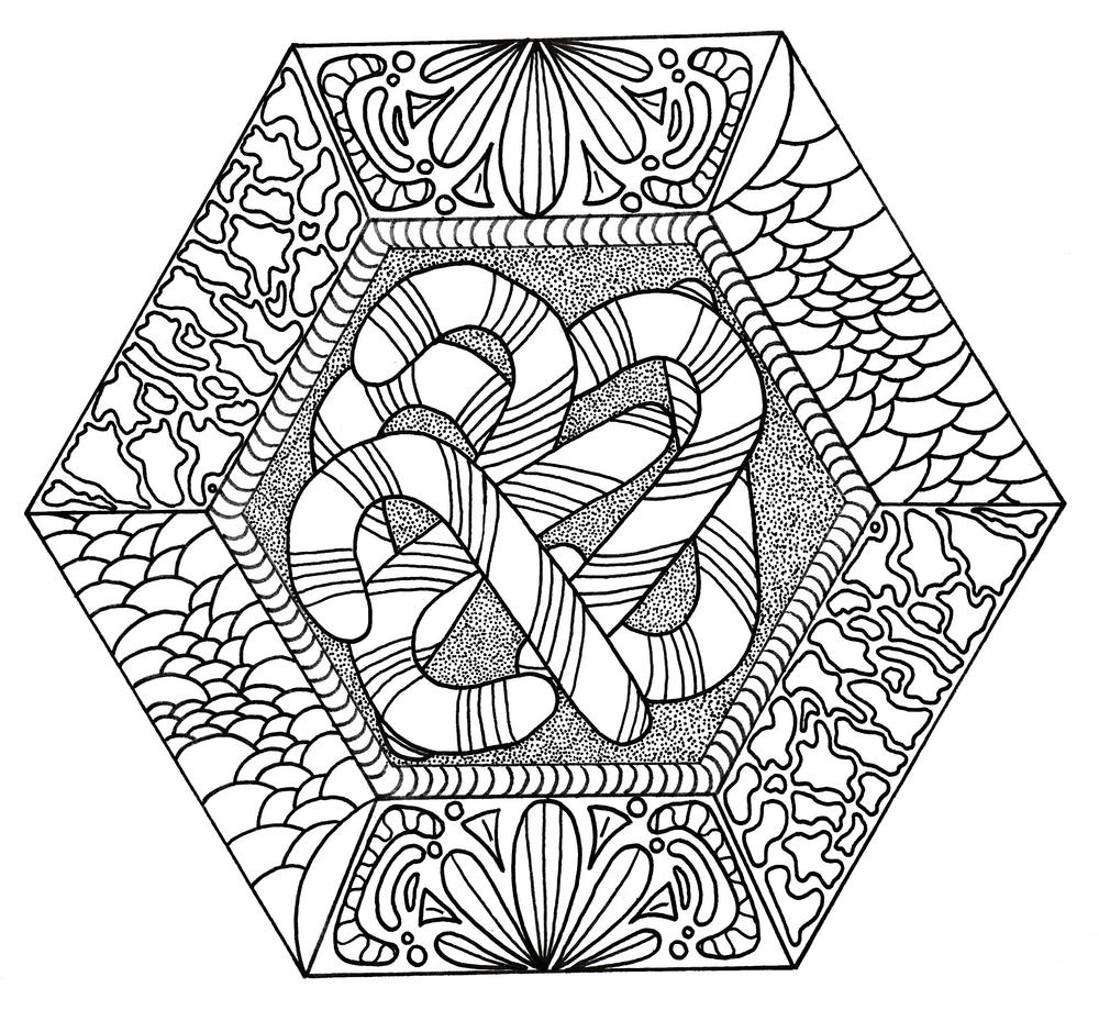 Candy Canes Galore Adult Coloring Page | FaveCrafts.com