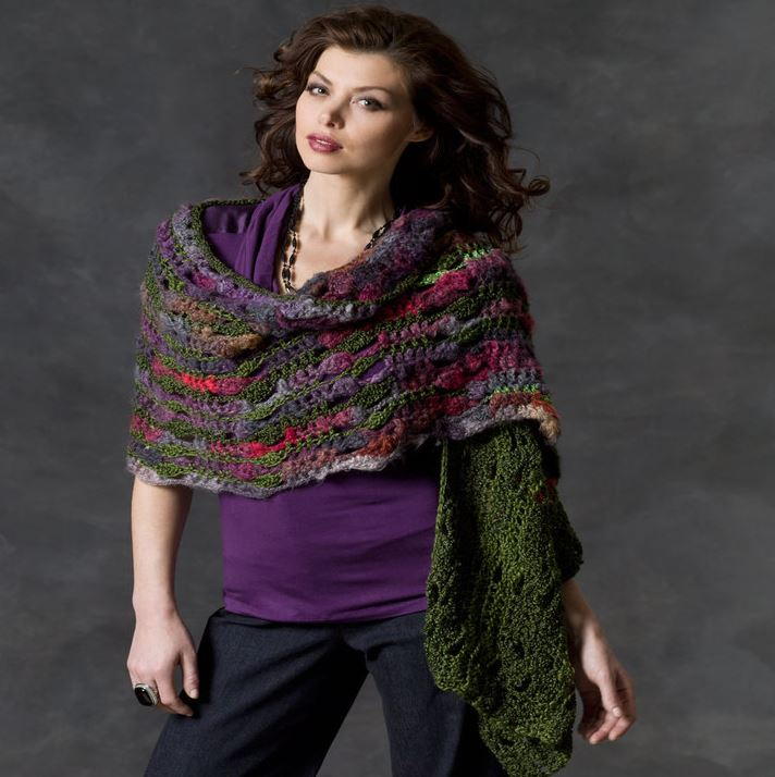 Magical Multicolored Shawl | AllFreeCrochet.com