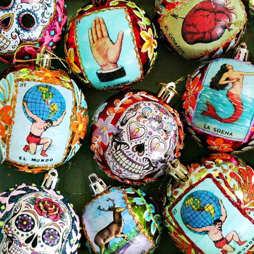 Vintage Mexican Homemade Ornaments Vintage Mexican Homemade Ornaments