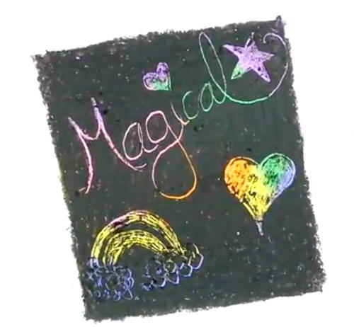 Magical Unicorn Crayon Scratch Art Magical Unicorn Crayon Scratch Art