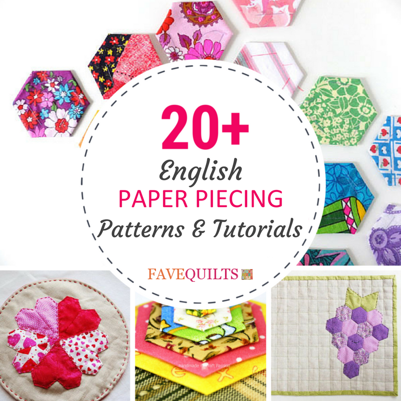 Download 20+ English Paper Piecing Patterns and Tutorials ...