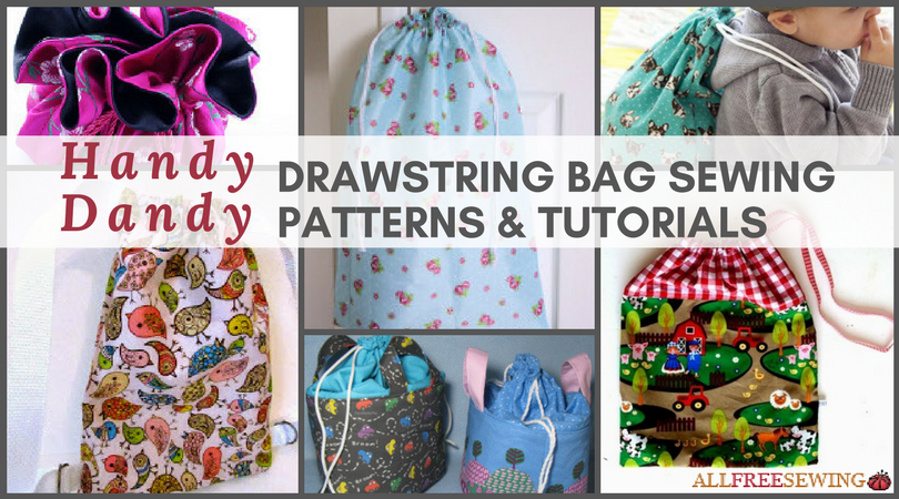 Extra Large Drawstring Bag Tutorial 28 Handy Dandy Drawstring Bag Patterns & Tutorials | AllFreeSewing.com